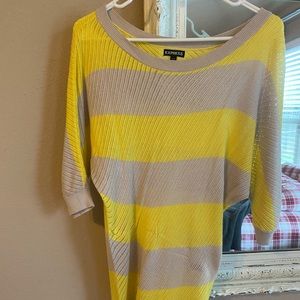 Yellow and Gray Dolman, size S